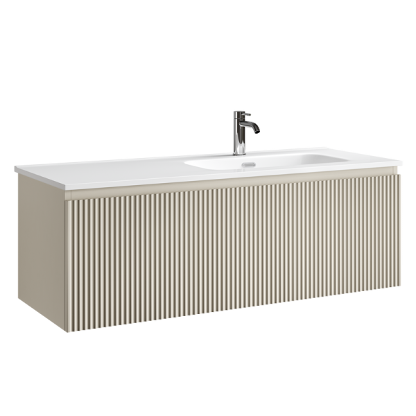 Тумба под раковину Sancos Snob R 1.0 120 подвесная Beige soft (капучино), SNR1.0120RCE