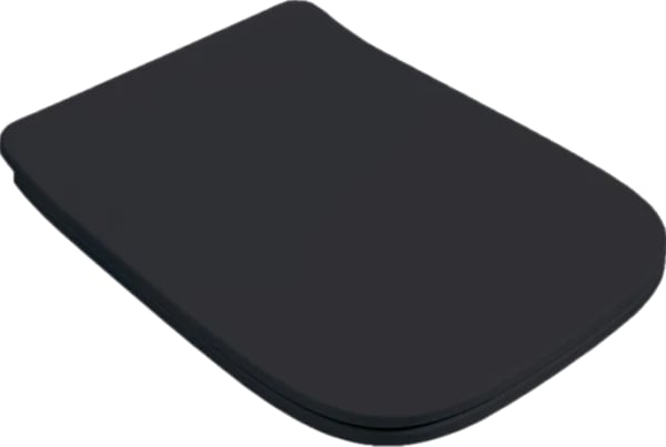Крышка-сиденье ArtCeram A16 Slim ASA001 17 71, с микролифтом, черная матовая