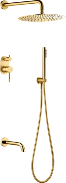 Душевой комплект Boheme Uno 464-2-G, gold
