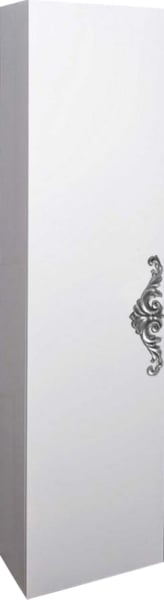 Шкаф-пенал для ванной Armadi Art NeoArt белый с ручкой серебро