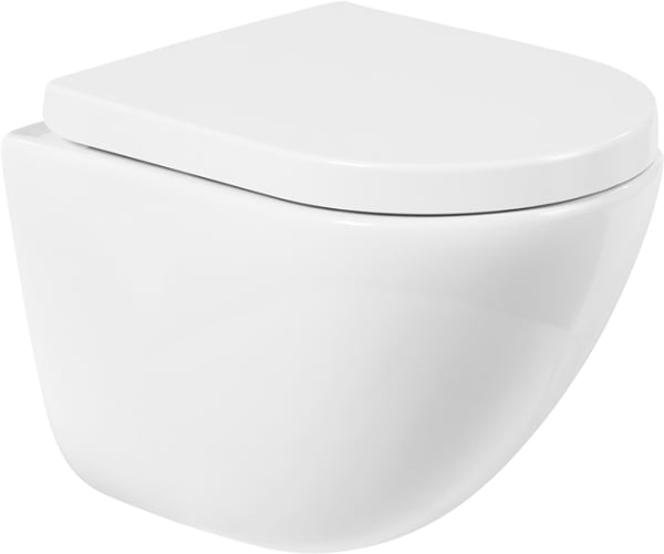 Унитаз подвесной BelBagno Amanda BB051CHR BB105SC с микролифтом, безободковый