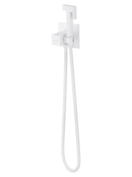 Гигиенический душ Wonzon & Woghand WW-88829910-MW со смесителем, С ВНУТРЕННЕЙ ЧАСТЬЮ, матовый белый