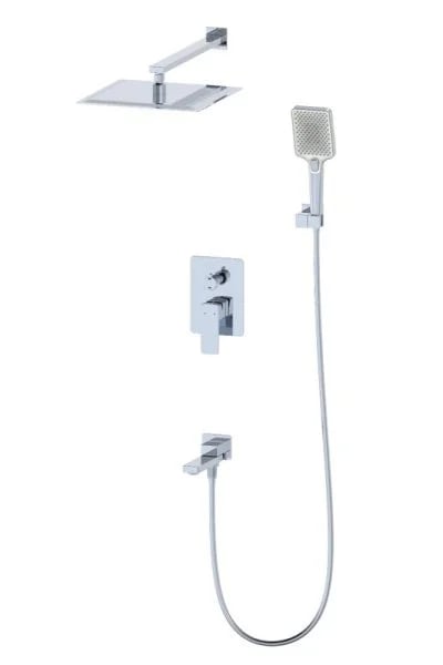 Душевой комплект Wonzon & Woghand WW-88939003-CR, С ВНУТРЕННЕЙ ЧАСТЬЮ, хром