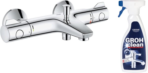 Термостатический смеситель Grohe Grohtherm 800 34567000, + средство для металлических поверхностей G
