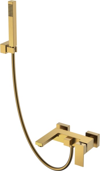 Смеситель для ванны с душем Boheme Qubic 473-BR, bronze