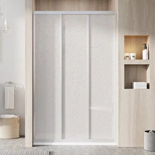 Душевая дверь в нишу Ravak Supernova ASDP3-110 Pearl, 200, профиль сатин