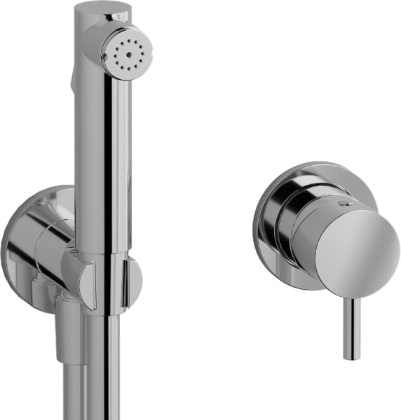 Гигиенический душ IB Rubinetterie Milanotorino KMT305CC С ВНУТРЕННЕЙ ЧАСТЬЮ, chrome