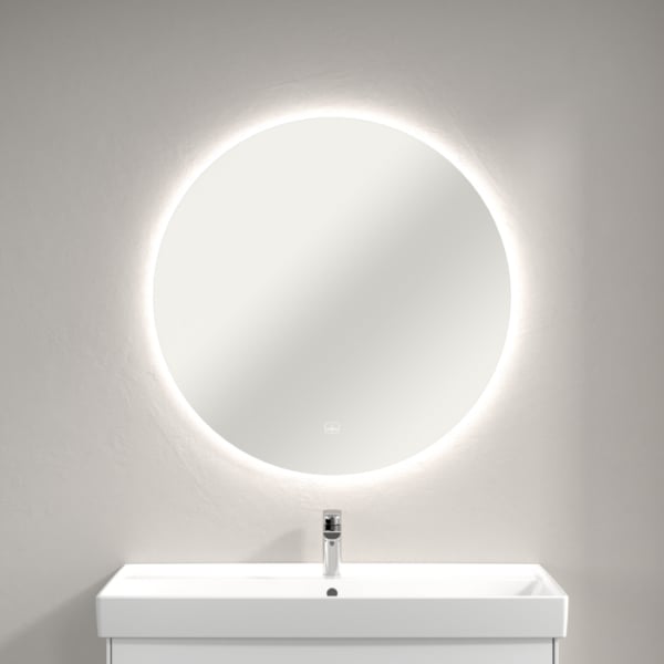 Зеркало круглое Villeroy & Boch More to See Lite A4608500 85 с LED-подсветкой, 6500 K