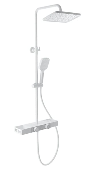 Душевая стойка Wonzon & Woghand Shelf WW-B3552-MW, матовая белая