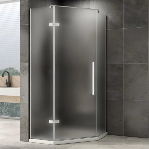 Душевой уголок Abber Ewiges Wasser AG05090M 90x90, профиль хром матовый, стекло матовое