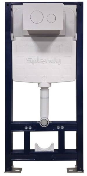 Система инсталляции для унитазов Splendy Stable ST3011TPRW 3 в 1, кнопка белый глянец