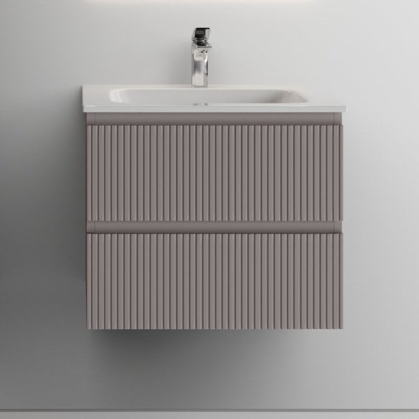 Тумба с раковиной Sancos Snob T 60 см, doha soft