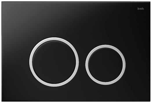 Кнопка смыва IDDIS Unifix UNI03BCi77 003, черная/хром