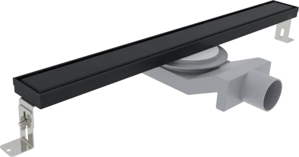 Душевой трап (лоток) Plumberia Selection PSL Linear 80 см, черный матовый
