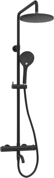 Душевая стойка Wasserkraft Elbe 7400 A288.077.078.BM Thermo, с термостатом, черная