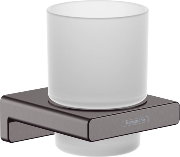 Стакан Hansgrohe AddStoris 41749340 шлифованный черный хром