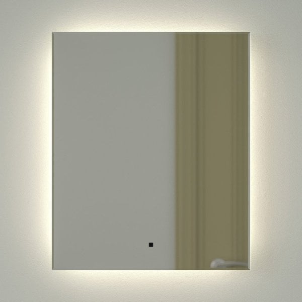 Зеркало Defesto Glow DF 2503R 50х60 с LED-подсветкой, 4 500 K, инфракрасный выключатель