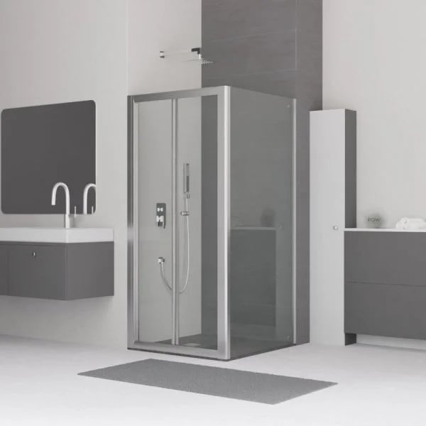 Душевой уголок RGW Classic CL-21+90 см (86-91)x90x185 профиль хром, стекло прозрачное