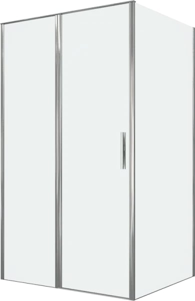 Душевой уголок Allen Brau Priority 120x100, профиль хром, стекло прозрачное