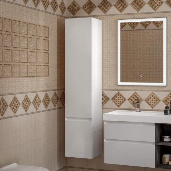 Шкаф-пенал для ванной KERAMA MARAZZI Cubo 165 R белый матовый