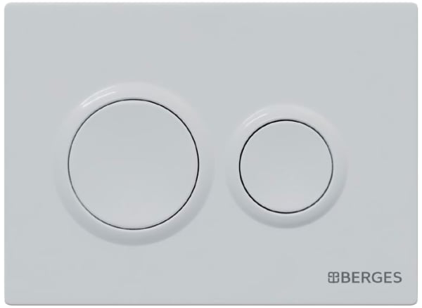 Кнопка смыва Berges Novum O1 белая