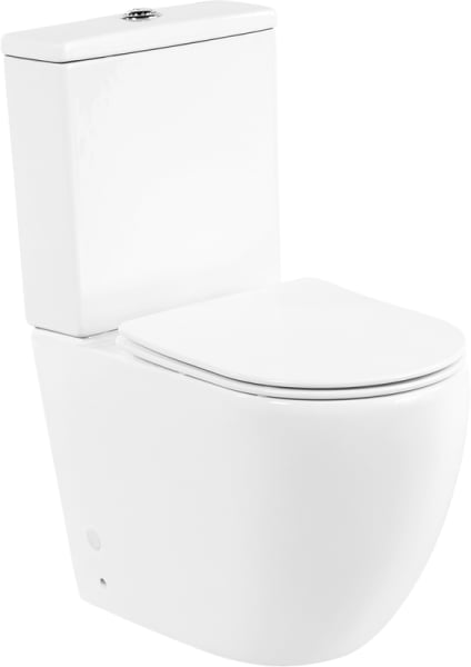 Унитаз-компакт напольный BelBagno Amanda BB051CPR BB051SC с микролифтом, безободковый, глянцевый бел