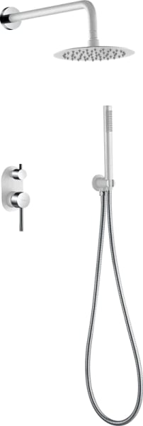 Душевой комплект Boheme Uno 464-WCR, С ВНУТРЕННЕЙ ЧАСТЬЮ, white chrome