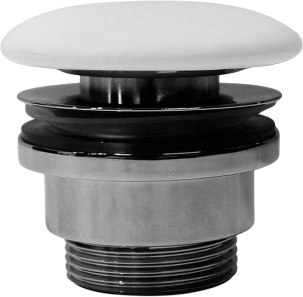 Донный клапан для раковины GSI PVC09 белый матовый
