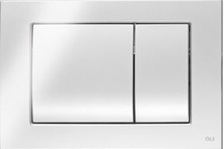 Кнопка смыва OLI Metal dual 656004 хром глянцевый, антивандальная