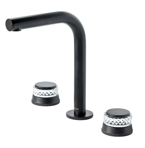 Смеситель для раковины Boheme Aura 152-CR-B черный