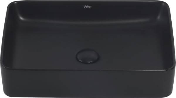 Накладная раковина Abber Rechteck AC2207MB матовая черная
