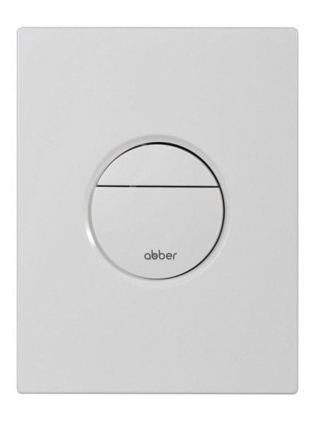 Кнопка смыва для инсталляции Abber AC0126MW АБС-пластик, цвет матовый белый