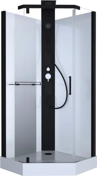 Душевая кабина Black&White Galaxy G8705 900х900х2170, с низким поддоном