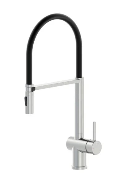 Смеситель для кухни Wonzon & Woghand WW-88438003-BN с гибким изливом, брашированный никель