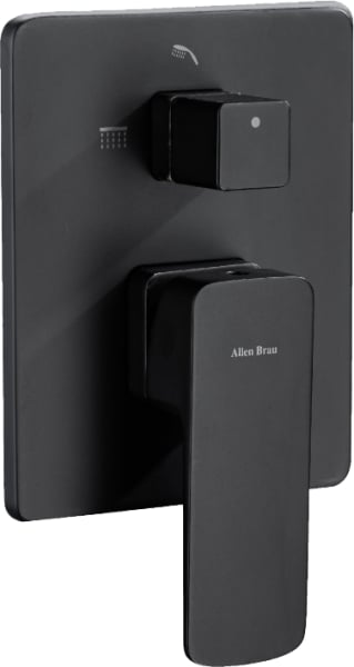 Встраиваемый смеситель для душа Allen Brau Infinity X2 5.21014-31 С ВНУТРЕННЕЙ ЧАСТЬЮ, чёрный