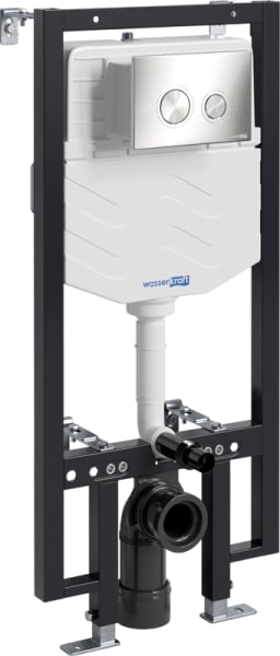 Система инсталляции для унитазов Wasserkraft Vils 56TLT.010.ME.BN01, с кнопкой смыва никель