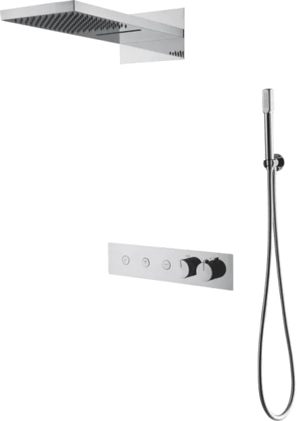 Душевой комплект Boheme Fusion 131-CR, С ВНУТРЕННЕЙ ЧАСТЬЮ Chrome