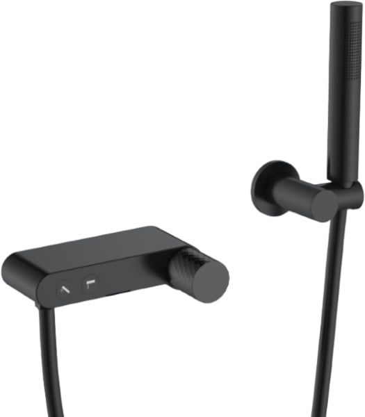 Смеситель для ванны с душем Boheme Stick 123-BB, черный
