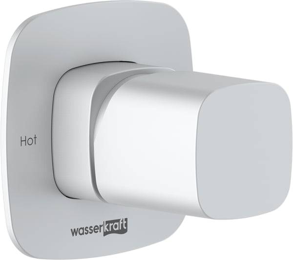 Встраиваемый смеситель Wasserkraft Saale 9551 С ВНУТРЕННЕЙ ЧАСТЬЮ. белый soft-touch
