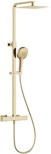 Душевая стойка AQUAme Siena AQM8007BG, брашированное золото