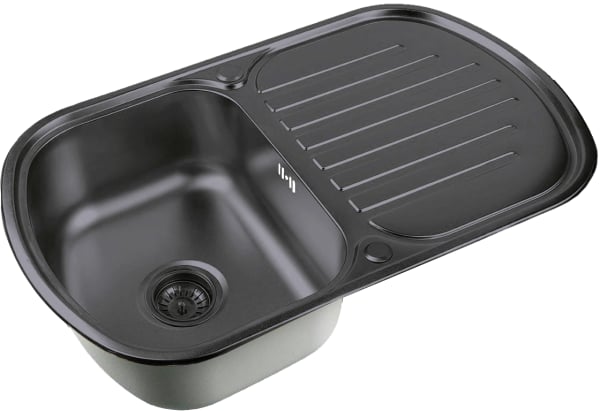 Мойка кухонная Zorg Inox PVD SZR 7749  GRAFIT графит