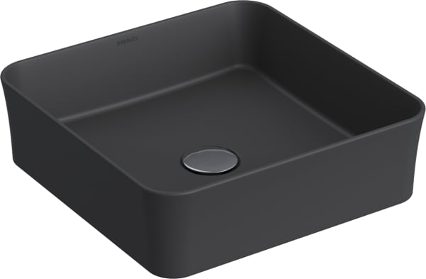 Накладная раковина Berges Ego SL 39x39 матовый антрацит