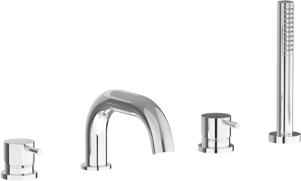 Смеситель на борт ванны IB Rubinetterie Milanotorino MT396CC, chrome