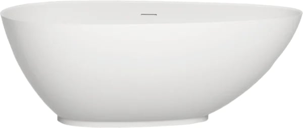 Ванна из искусственного камня Salini Paola S-Sense 160x75 см, отдельностоящая, белая, овальная, со с