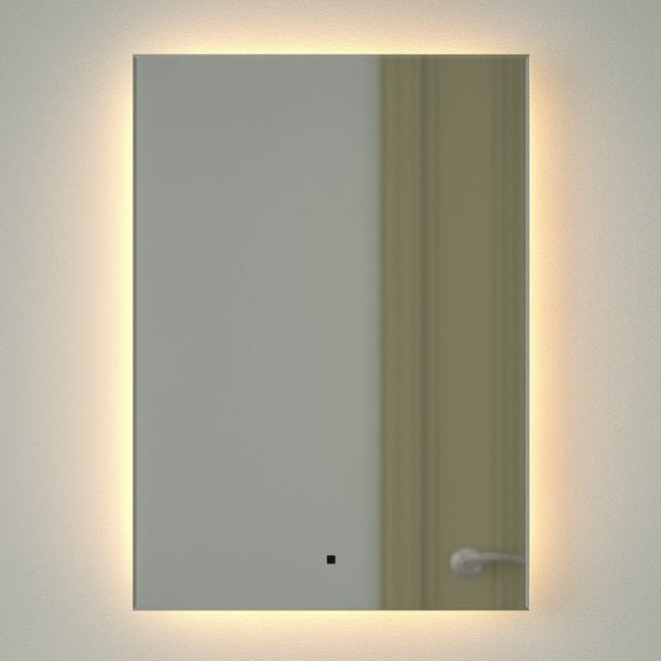 Зеркало Defesto Glow DF 2514R 50х70 с LED-подсветкой, 3000 K, инфракрасный выключатель