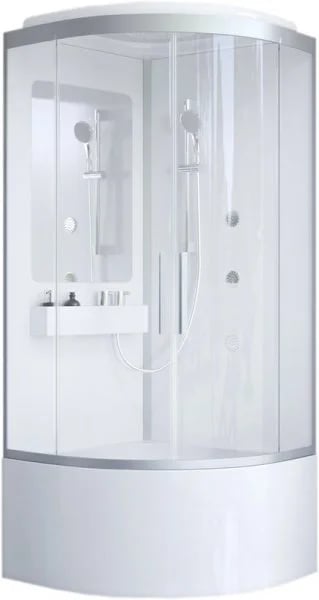 Душевая кабина AM.PM Like W80C-019A-090MTA с высоким поддоном, с сиденьем