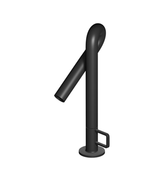 Смеситель для раковины Wonzon & Woghand Loop WW-111-00-508 черный матовый