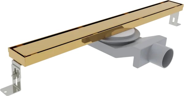 Душевой трап (лоток) Plumberia Selection PSL Linear 80 см, золото 24К