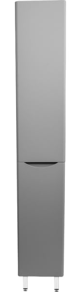 Шкаф-пенал для ванной Style Line Бергамо Люкс Plus 30 L с бельевой корзиной, антискрейтч серый