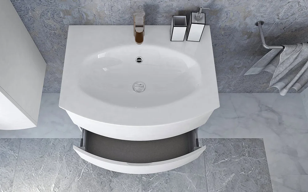 Мебельная раковина Cezares 50158 Bianco 70 см Sancos — официальный сайт